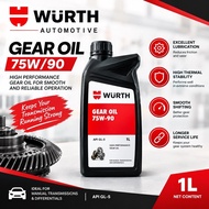 (new packaging) 75W/90 Wurth gear oil differential and transfer case oil