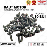(10 PCS) YAMAHA BODY BOLT 5x16/ DECK BOLT 5x16 YAMAHA YAMAHA BODY BOLT SCREW/ 5x16