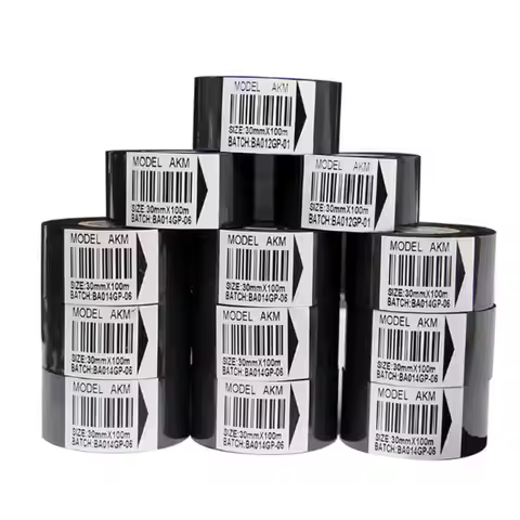 10pcs Thermal Ribbon Of Ribbon Printing Machine 30*100m Date Code Ribbon Printer Accessory Printing 