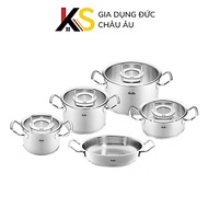 Fissler Original-Profi Collection 5 Piece pot set (4 pots, 1 pan, 2 handles)