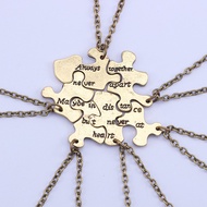 Good friend best friend necklace wild best friend student letter two three four five six petal stitc