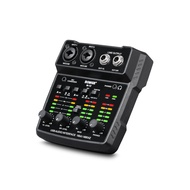 M-12 2 ช่องอินเทอร์เฟซเสียง USB สําหรับ PC Audio Interface XLR พร้อมอินเทอร์เฟซไมโครโฟนการ์ดเสียง US