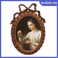[Serenable] European Style Resin Oval Photo Display Frame, Wall Mounting for 12x18cm Photo
