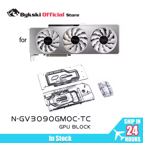 Bykski N-GV3090GMOC-TC GPU Block for Gigabyte RTX3080/3090/3080TI Gaming OC Backplane Water Cooling 