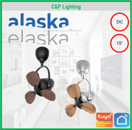 Alaska Eskye 15" Smart Corner Wall / Ceiling DC Ceiling Fan with Remote