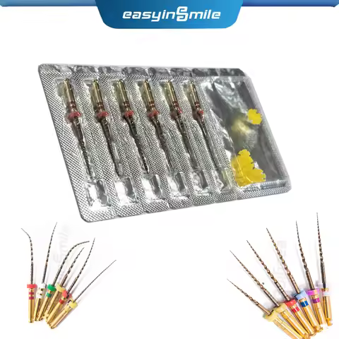 6pcs/pack Endo Rotary Files Gold X-Pro Dental NITI Large Taper Endodontic File SX S1 F1 F2 F3 21MM 2