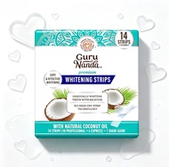 Guru Nanda Premium Whitening Strips แผ่นแปะฟันขาวพรีเมียม ใช้งานง่าย ปลอดภัย ฟันขาวใส สวยธรรมชาติ ฟั