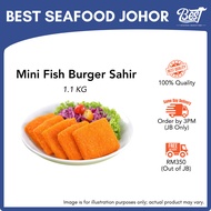 [WHOLESALE] Mini Fish Burger Sahir 1.1kg 迷你鱼柳 Burger Ikan | Best Seafood Johor