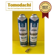 TOMODACHI Aircond Gas r134a for Car DIY (1000g) Gas r134a for Refrigerator | AC Gas r134a Refill | Refrigerant Gas R134a