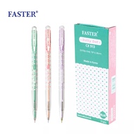 CX913-FAN / CX913 ปากกาลูกลื่น Dotty Dot 0.38 mm. (3ด้าม/12ด้าม) FASTER (ฟาสเตอร์)