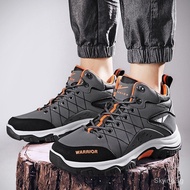 Ready stock high-top overalls sports shoes casual shoes work shoes outdoor hiking shoes anti-slip waterproof hiking shoes jungle waterproof hiking shoes men's hiking shoes outdoor