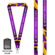 Lanyard uitm with id card holder