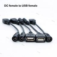 10cm USB 2.0 Female Converter to DC Female 5.5x2.1mm Cable 5521 Power Jack Conector 5.5x2.1 Adapter 