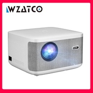 WZATCO โปรเจคเตอร์แบบ Full HD A20 1080P 2K 4K โฮมเธียเตอร์ดิจิทัลโฟกัส5G Wifi 32GB โปรเจคเตอร์ที่ป้องกันแบบพกพา3มิติ
