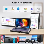 F3 14-inch Laptop Screen Expander - Upgraded 3-in-1 Portable Display, FHD 1080P 360° Swivel/Detachab