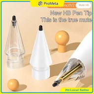 Soft Rubber HB 2B Tips for Apple Pencil 1st 2nd Generation Slient Nibs Mute Wear-resistant Elastic