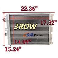 FOR Ferrari 430 F430 Scuderia Spider Coupe 16M L&R O/Sensor 194078 3ROW Aluminum Radiator
