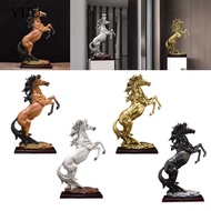 [YIJU] Standing Horse Statue, Modern Roaring Horse, Horse Statue, Large Animal Statue,
