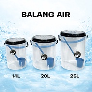 Yokoko (Black)Multipurpose Container Food Storage With Water Dipper 14L/20L/25L/ Dispenser Water/Bek