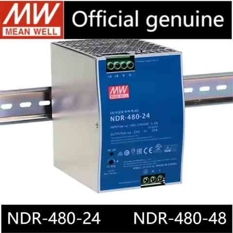 MEAN WELL NDR-480 NDR-480-24 NDR-480-48 MEANWELL NDR 480W 24v 48v New original rail power supply