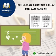 Jasa Penulisan Partitur Lama / Tulisan Tangan