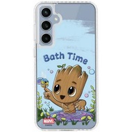 THE HOOD - 漫威 Groot Bath Time 我是格魯特 樹人 Samsung Galaxy S23 FE 標準防摔保護殼 防撞保護 透明殻-5369