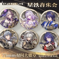 Honkai: Star Rail Music Festival Concert Series Badge The Herta Castorice Anime Merch 75mm Tinplate 