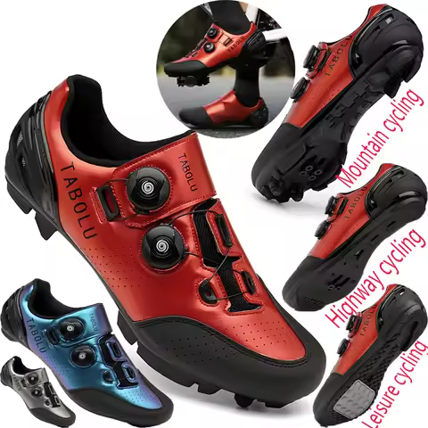 New Men's And Women's Cycling Shoes,Cycling Sports Shoes, Anti Slip Couple Mountain Cycling Shoes, R