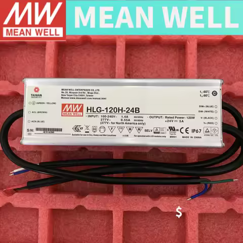 MEAN WELL HLG-120H Switching power supply 12B 15B 24B 36B 24B 24B 120W Constant Voltage + Constant C