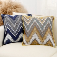 Nordic Luxe Vintage Woven Pillow Cover Cotton-Linen Sofa Cushion For Showroom Living Room