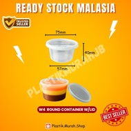 4oz ROUND CONTAINER W/LID | 4oz BEKAS DADIH