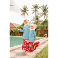 Baju Kurung Cotton Baby Blue