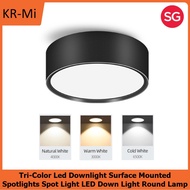 Tri-Color Led Downlight Surface Mounted Spotlights Spot Light Downlights Ceiling Pin Light Bedroom Lights Indoor Lamp