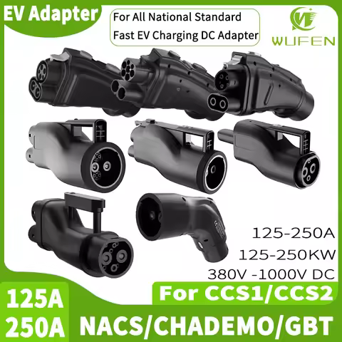 WUFEN For All Car Charge EV Adapter 250A DC Chademo to CCS1 CCS2 to GBT EV Converter 150A GB/T to NA
