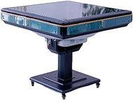 QX Automatic Mahjong Table/Foldable Ultra Slim (3rd Gen Roller Coaster) / Mahjong Tiles/The Kinetic Slim 2022 - Green Basic Set+TOP,[Blue + Green]