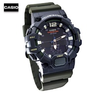 Velashop นาฬิกาข้อมือผู้ชายคาสิโอ Casio Standard สายเรซินสีเขียว รุ่น HDC-700-3AVDF, HDC-700-3A, HDC-700, HDC700