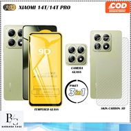 LAYAR 3-in-1 Tempered Glass Xiaomi 14T 14T Pro Anti-Scratch Screen Protector Screen Protector