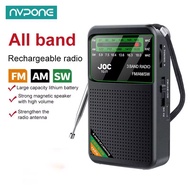 FM AM SW Radio Pocket All Band Radio Best Reception Battery Operated Radio Support Auto Search with 