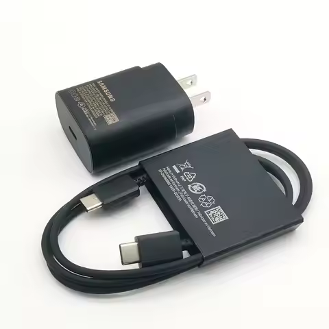 For Samsung 25W US Charger PD Super Fast Charge Adapter 3A Type C For Galaxy Z Flip Fold 6 5 4 3 2 S