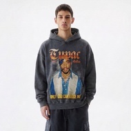 Hoodie Oversize Wash Rapper Tupac Mc.F Supply co
