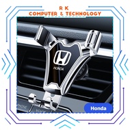RK ที่ยึดแบบกราวิตี้ตั้งสำหรับติดรถยนต์ที่วางโทรศัพท์ในรถคอมพิวเตอร์ &amp; เทคโนโลยีสำหรับ Honda ซิตี้ซีวิค Brio Jazz BRV Fit CRV Mobilio Accord HRV Odyssey Vezel