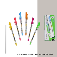 Flexoffice FlexStick Neo Assorted colored barrel black ink ballpen per DOZEN