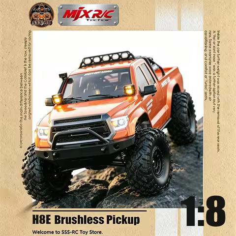 1:8 Brushless Mjx Hyper H8e Remote Control Vehicle With High/Low Speed Differential Lock Four-Wheel 