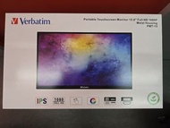 全新 Verbatim 便攜式觸控螢幕顯示器 15.6 吋 1080p (PMT-15)