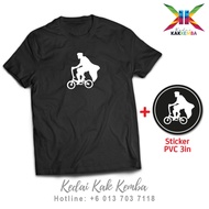 Baju Basikal Ali Baba Penyamun  Bujang lapok Tshirt Folding Bike Basikal Lipat