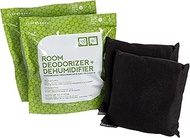 Ever Bamboo Room Deodorizer &amp; Dehumidifier w/Natural Bamboo Charcoal (2 Pack)