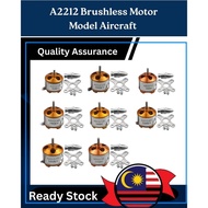 Ready Stock Brushless Motor A2212 930KV 1000KV 1400KV 2200KV 2450KV 2700KV For RC Aircraft Plane