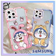 Primalio Casing HP for Samsung Galaxy A34 A54 A14 A04 A04S J2 PRIME A10 M10 A10S A20 A30 A50 A50S A01 A01 CORE A11 A21S A51 A71 A02 A02S A12 A22 5G A32 A52 A72 A03 A03 CORE A03S A13 A23 A33 5G A73 5G karakter Doraemon lucu Space TPU Case Clear