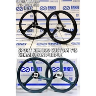 Sport rim custom open hub (Enkei) yamaha y15 y15zr y16 y16 1.6 1.6 3 batang 3 btg tiga batang