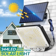 344LED Outdoor Solar Light 1800mAH Motion Sensor Floodlight with Remote Wall Lights Waterproof Garag